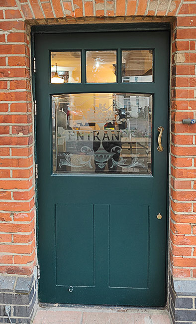 Bespoke personalised products, and courses - Door made for oldest pub in bournemouth to match original.