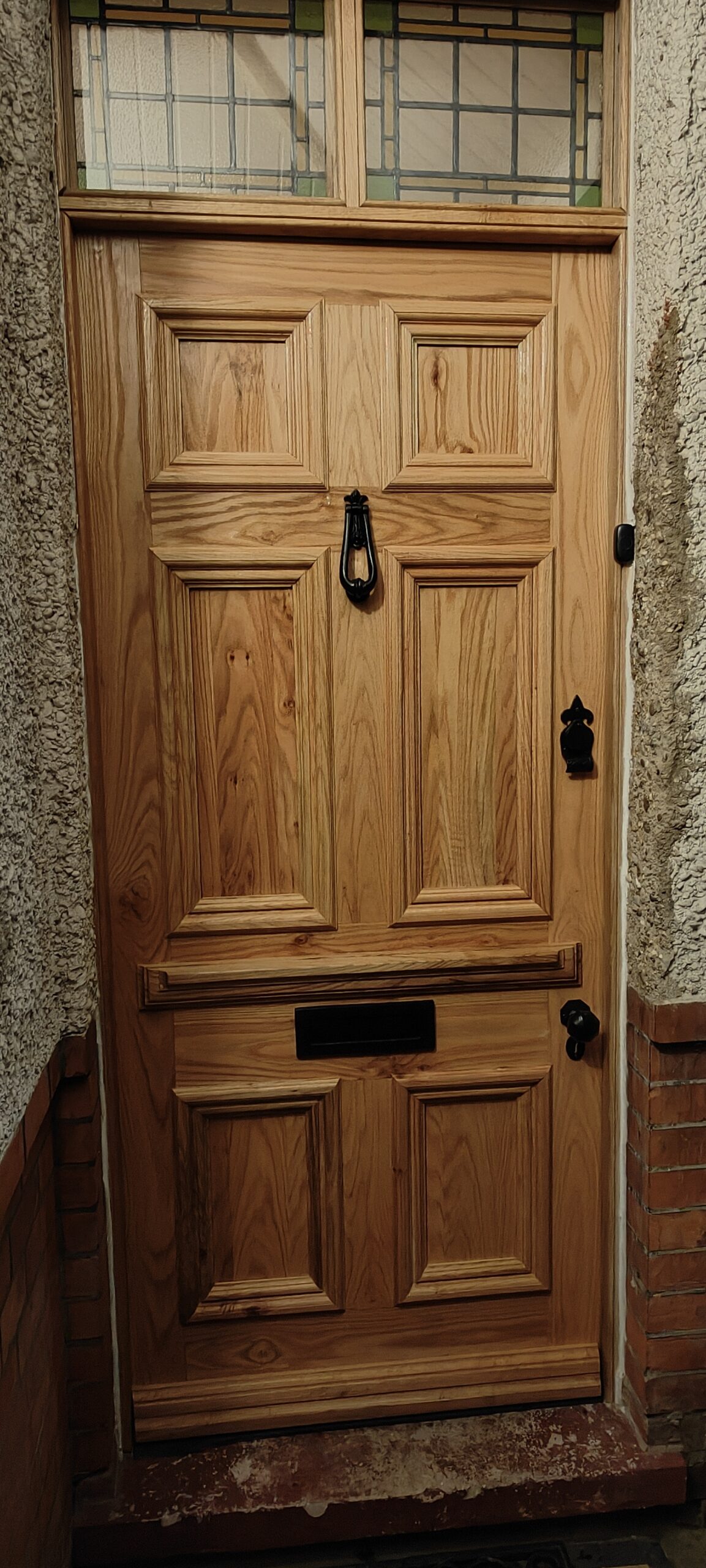 custom made oak door to match existing